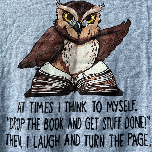 Next level apparel Owl t-shirt, size L - Picture 2 of 5